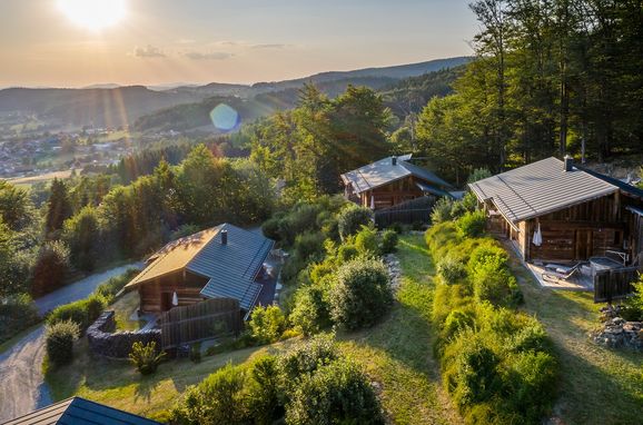 Sommer, Bergdorf Hüttenhof-Chalet für Zwei, Grainet, Bayern, Deutschland