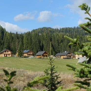 Sommer, Hüttendorf Flattnitz Typ II, Glödnitz, Kärnten, Österreich