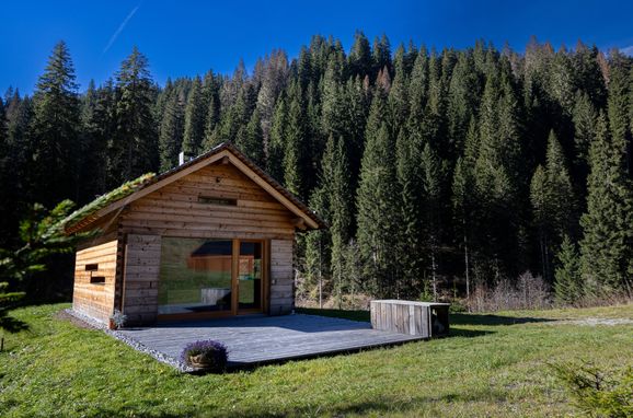 Sommer, Chalet Pian De La Mola, Comelico Superiore (BL), Venetien, Italien