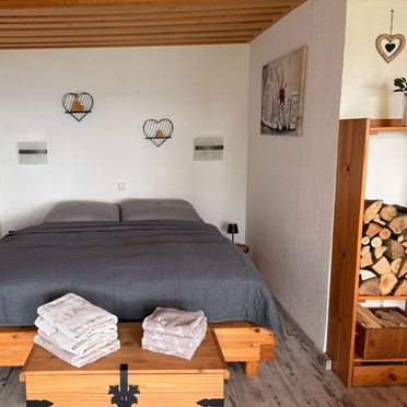 Doppelbett, Herzhütte, Vichtenstein, Oberösterreich, Österreich