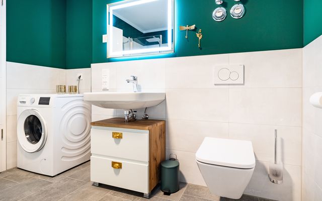 Waschmaschine im Badezimmer